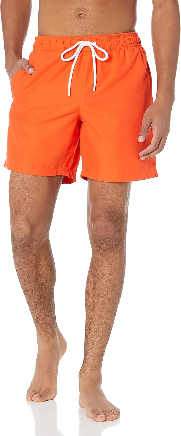 Amazon Essentials Men's 7" Quick-Dry Swim Trunk, Lightweight Breathable