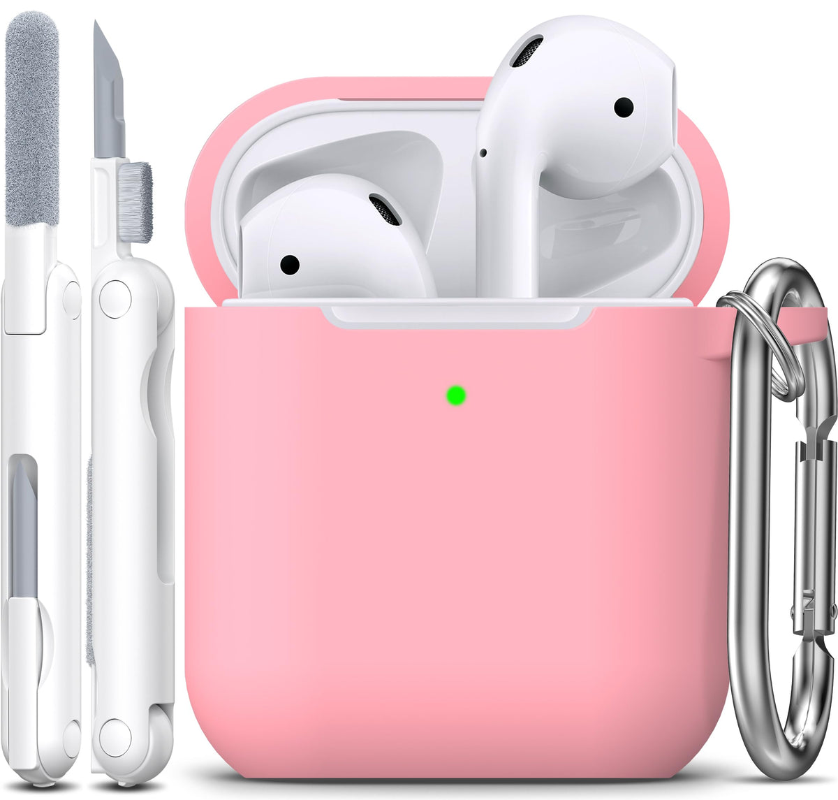 R-fun Silicone Case for AirPods 4 and AirPods 5, Black