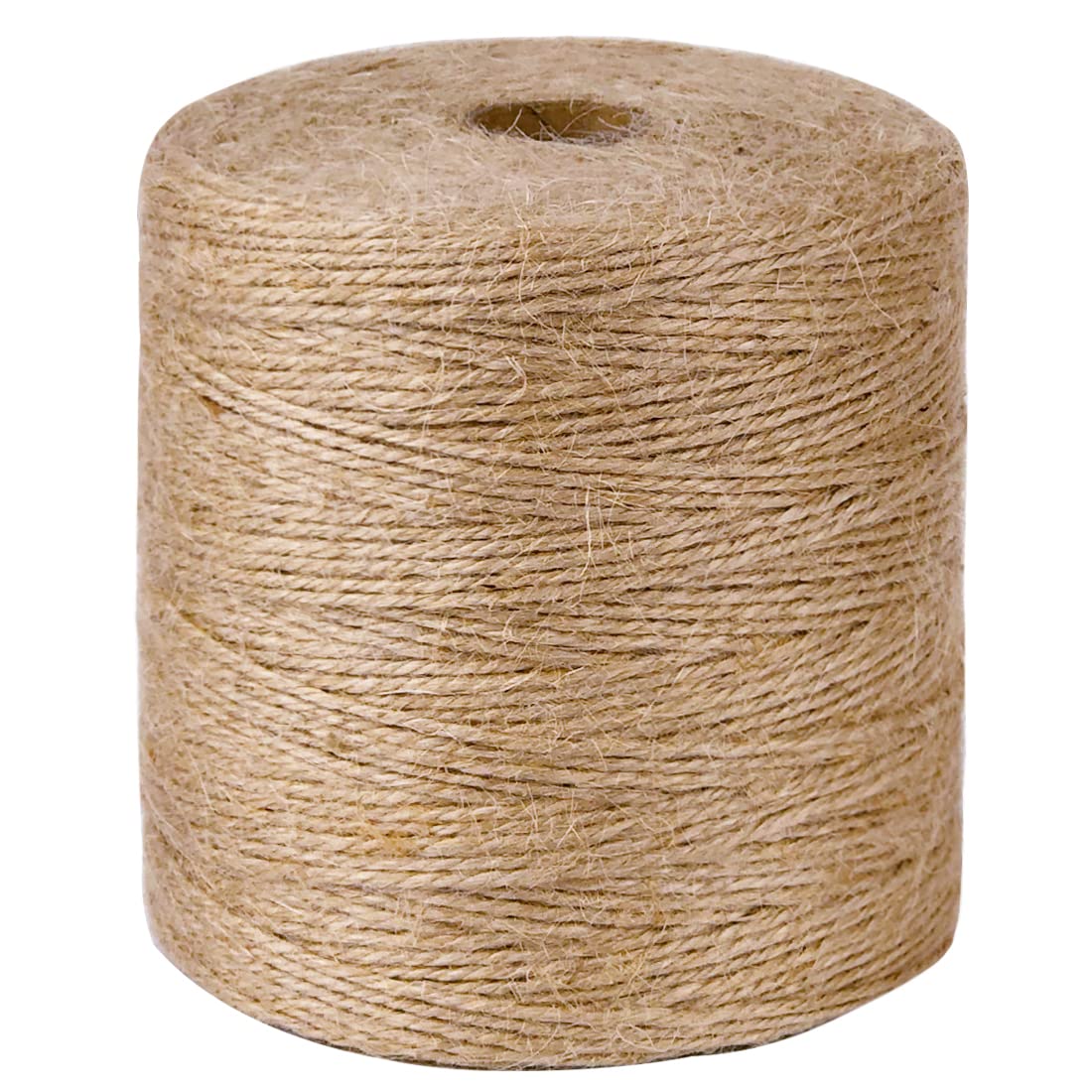 PerkHomy Natural Jute Twine 600 Feet Long Twine String for Crafts Gift Wrapping Packing Gardening Crochet Knitting Macrame Decor (Brown 2mm * 600feet)