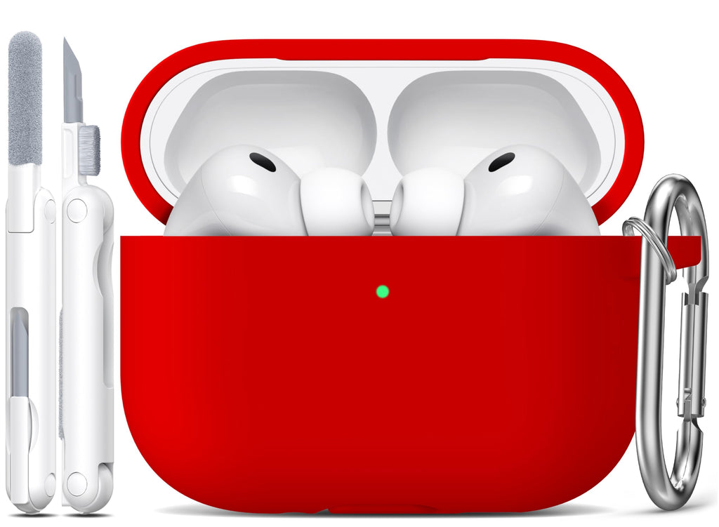R-fun Silicone Case for AirPods 4 and AirPods 5, Black