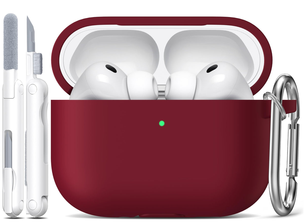 R-fun Silicone Case for AirPods 4 and AirPods 5, Black