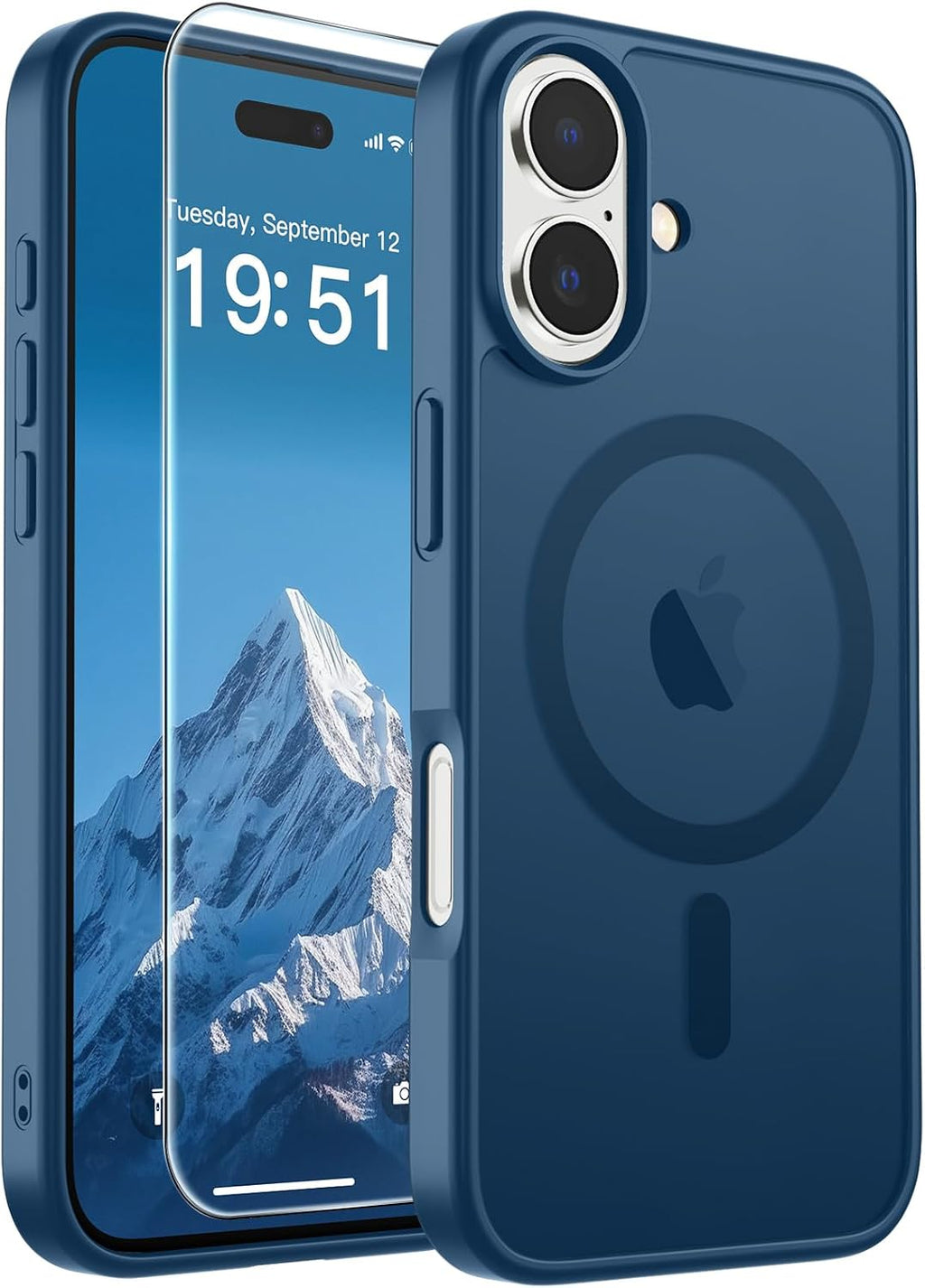 SUPFINE Magnetic for iPhone 16 Case Black