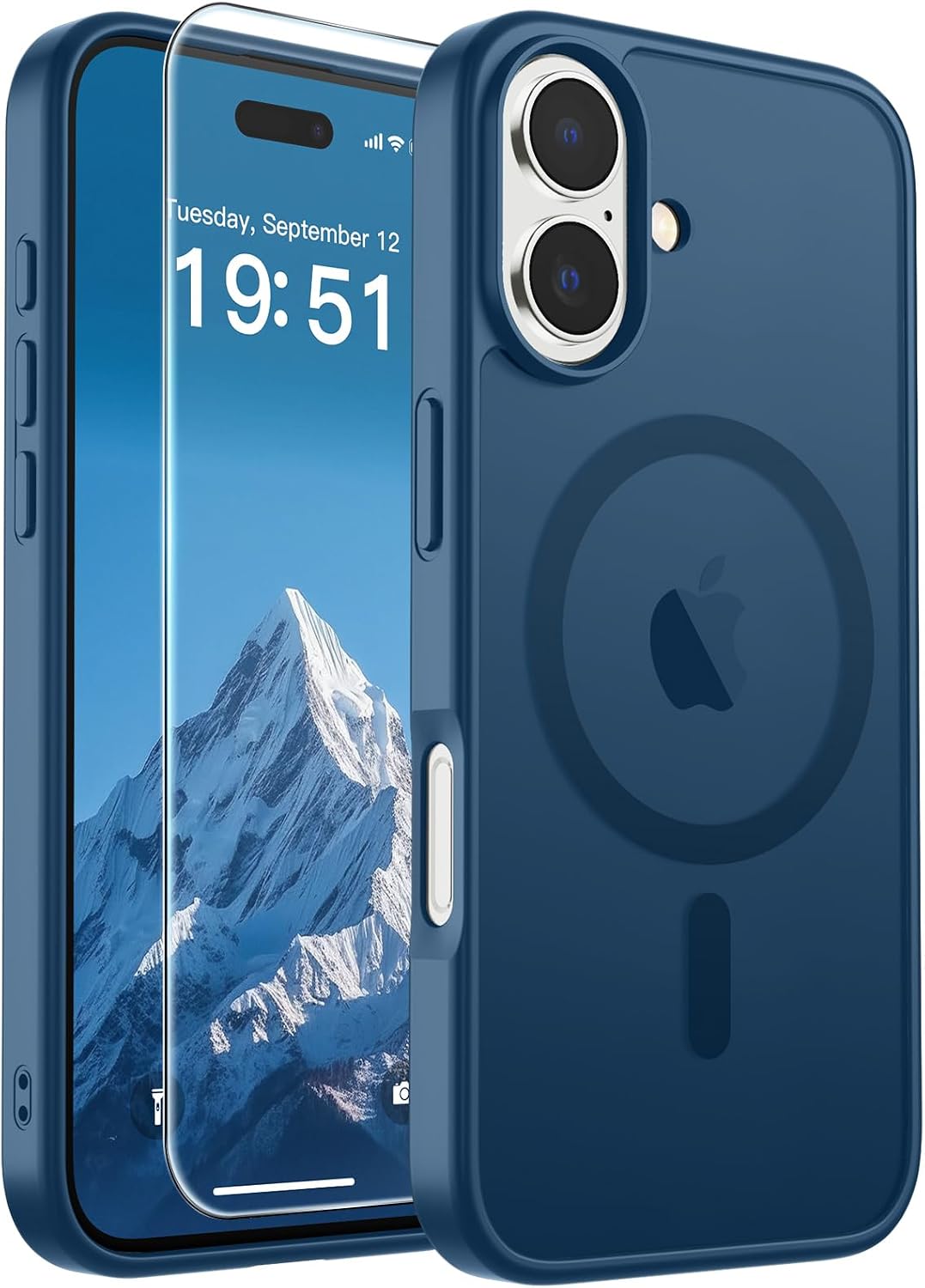 SUPFINE Magnetic for iPhone 16 Case Black