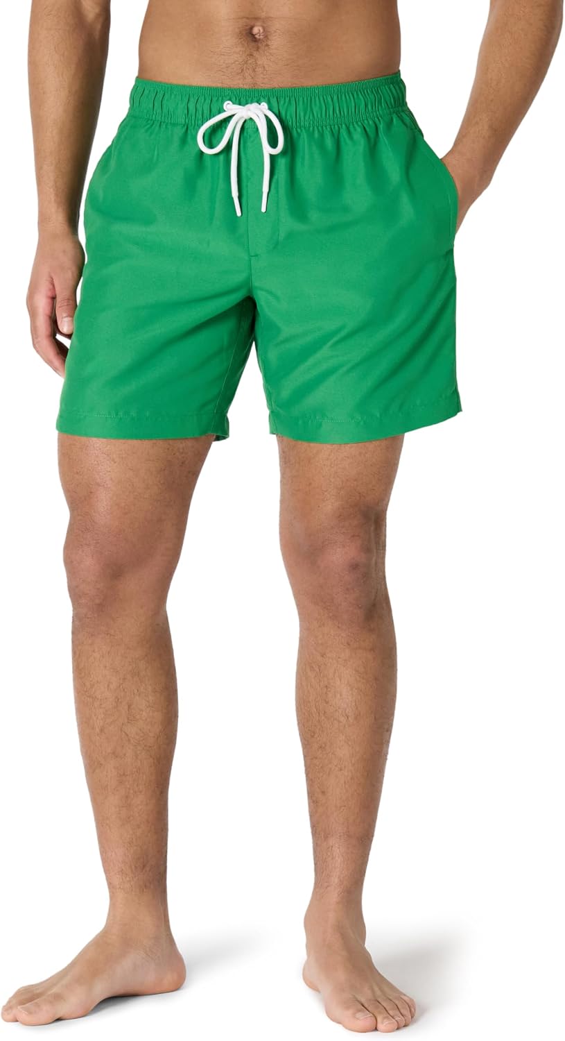 Amazon Essentials Men's 7" Quick-Dry Swim Trunk, Lightweight Breathable