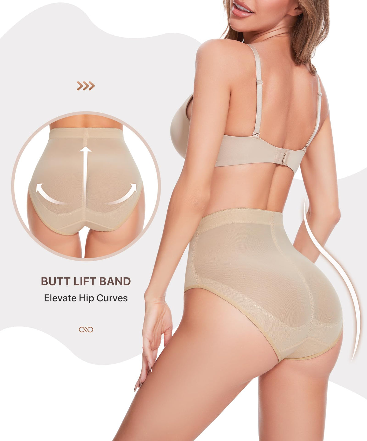 GYDEK Tummy Control Shapewear Panties for Women High Waist Shaper Underwear | Breathable material, High-Waist, Shapewear Girdle, Body Shaper, Seamless Shapewear, Lightweight