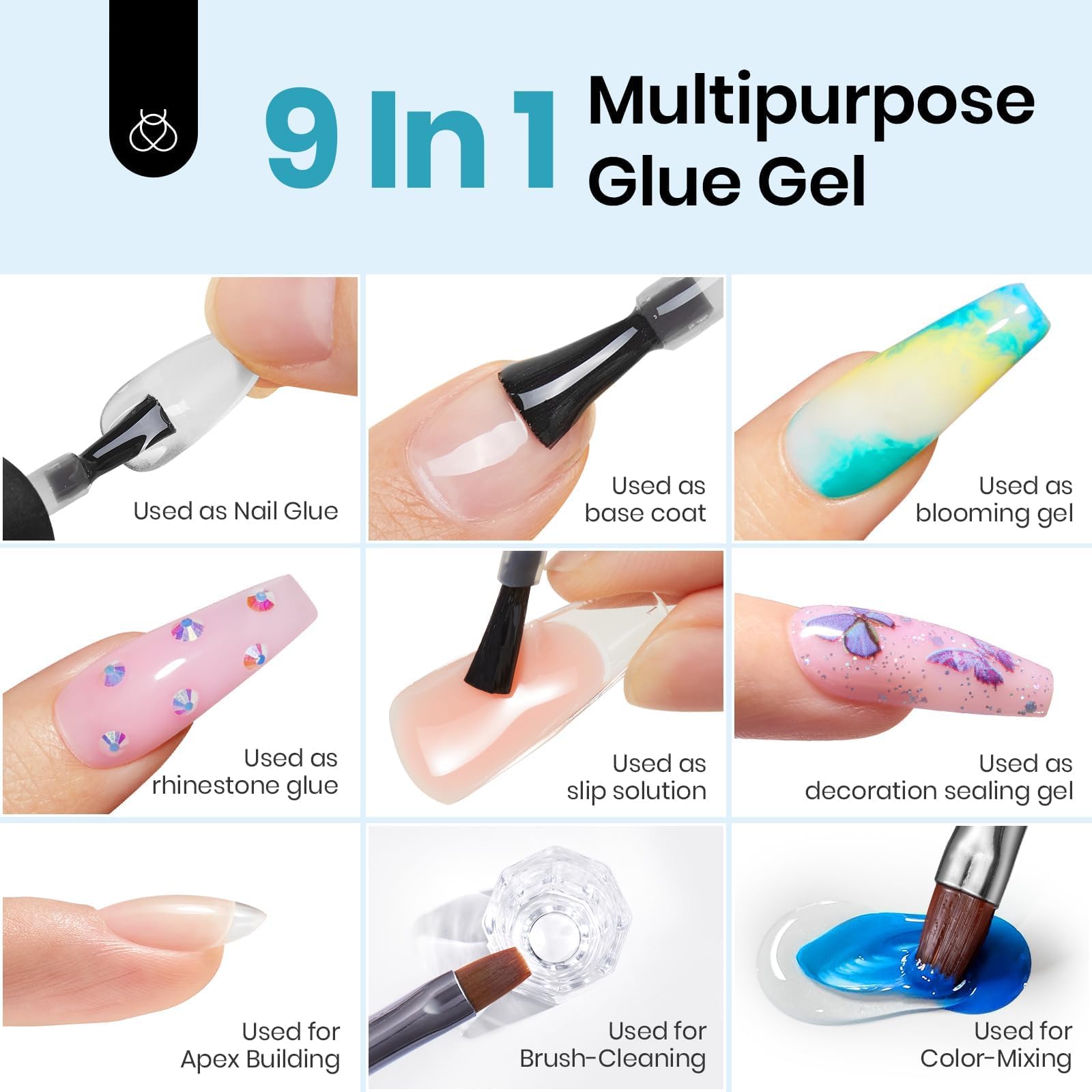Beetles Soft Gel Nail Tips Short Almond 288pcs in 12 Sizes Etch-X | Pre-Etched Full Cover Acrylic Fake Nails, Salon Quality Nail Supplies, Easy DIY Extension Press On Nails, Gift for Women