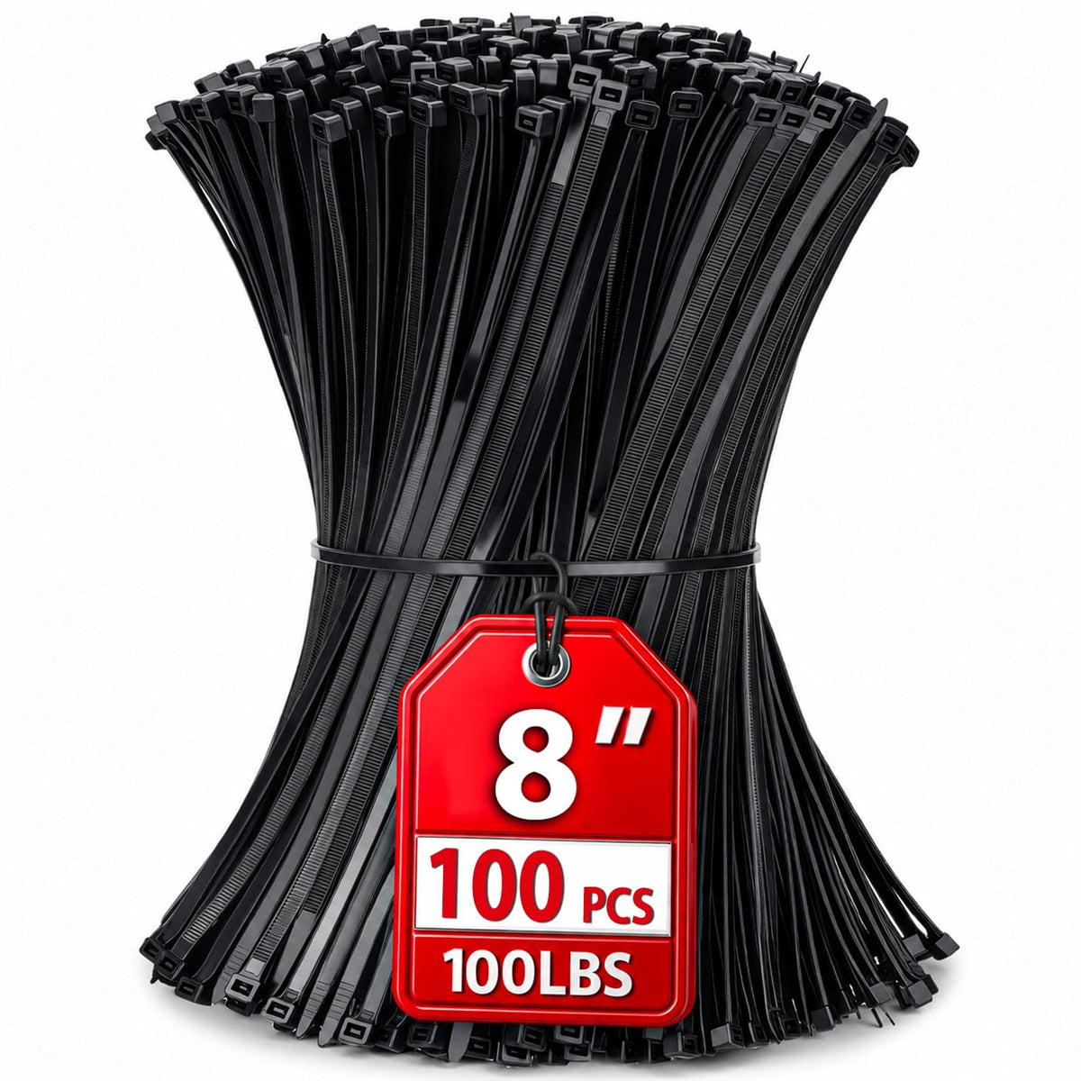 Cable Zip Ties,400 Pack Black Assorted Sizes 12+8+6+4 Inch,Multi-Purpose Self-Locking Nylon Cable Cord Management,Plastic Wire Ties for Home,Office,Garden,Workshop. By HAVE ME TD