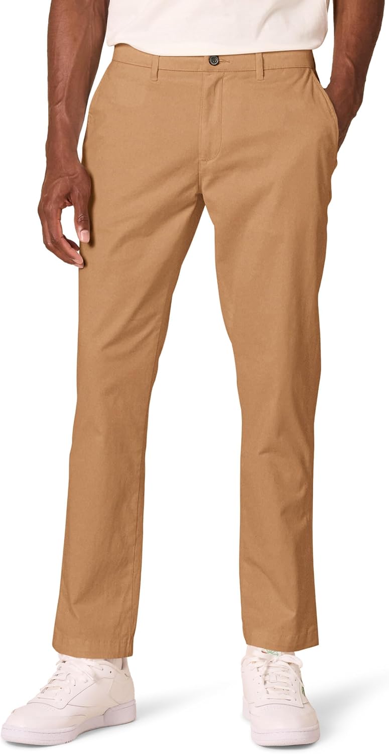 Amazon Essentials Men's Athletic-Fit Stretch Chino Pants, Casual Business Wear