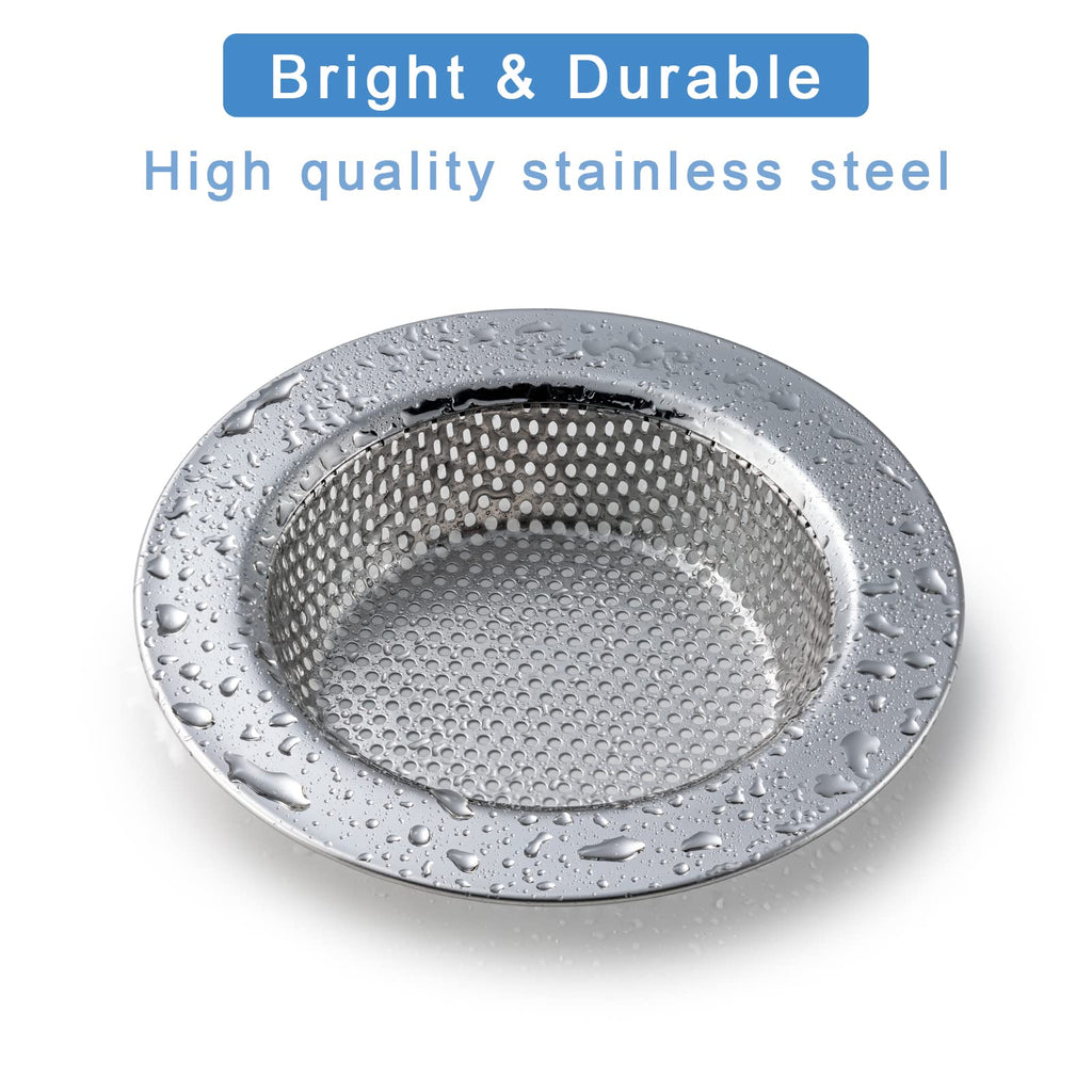 2 Pcs Sink Strainer Double-Layer Safe Design for Kitchen Sink Drain Basket
