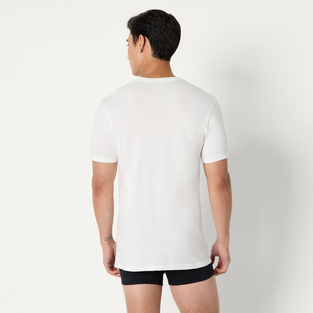 Amazon Essentials Men's Slim Fit Crewneck Undershirts, Pack of 6