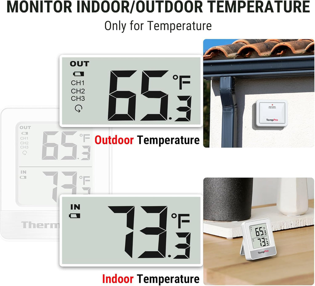 TempPro TempAir Digital Hygrometer Indoor Thermometer