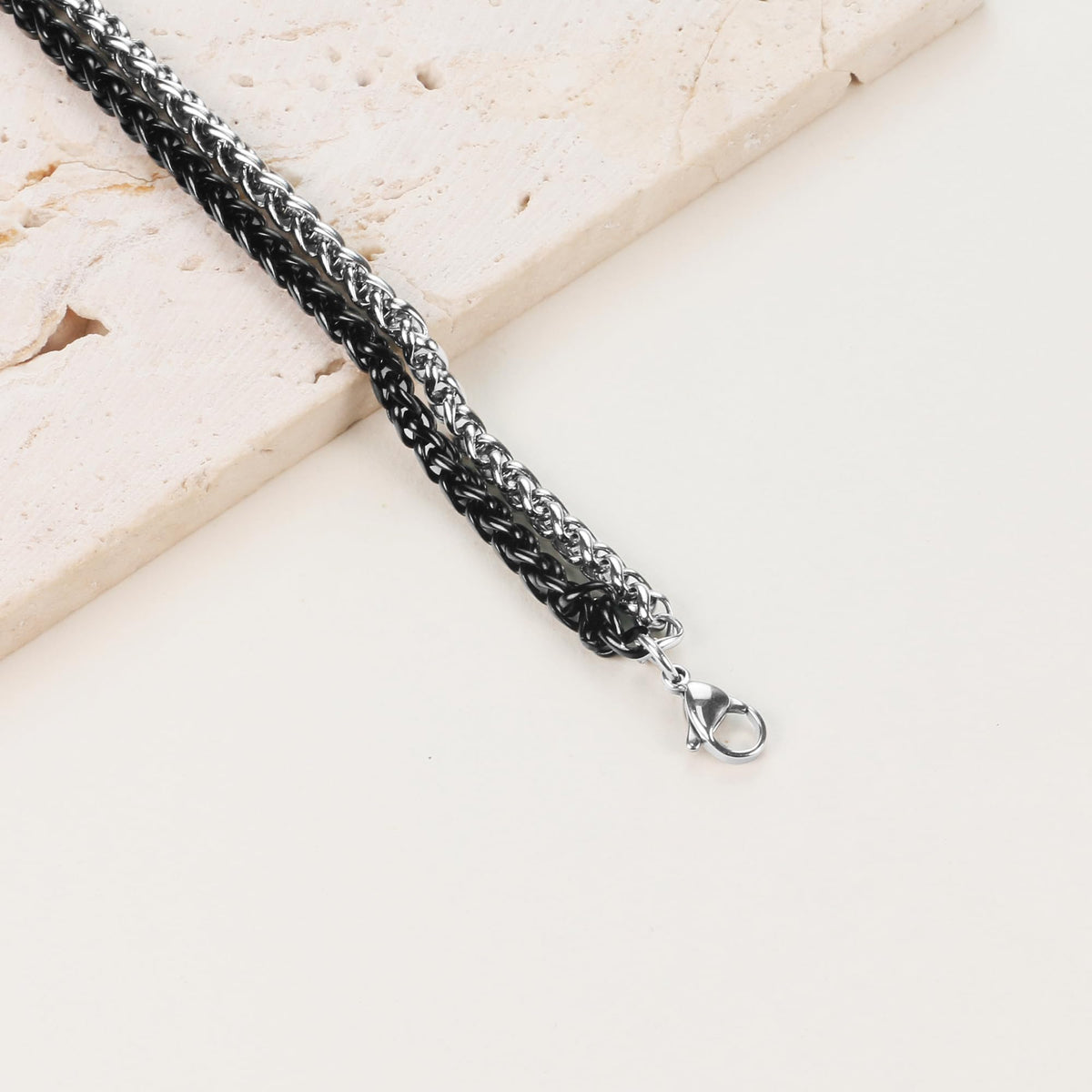 DAYANEY Mens Bracelet Silver and Gold Bracelet for Men Rakhi for Brother