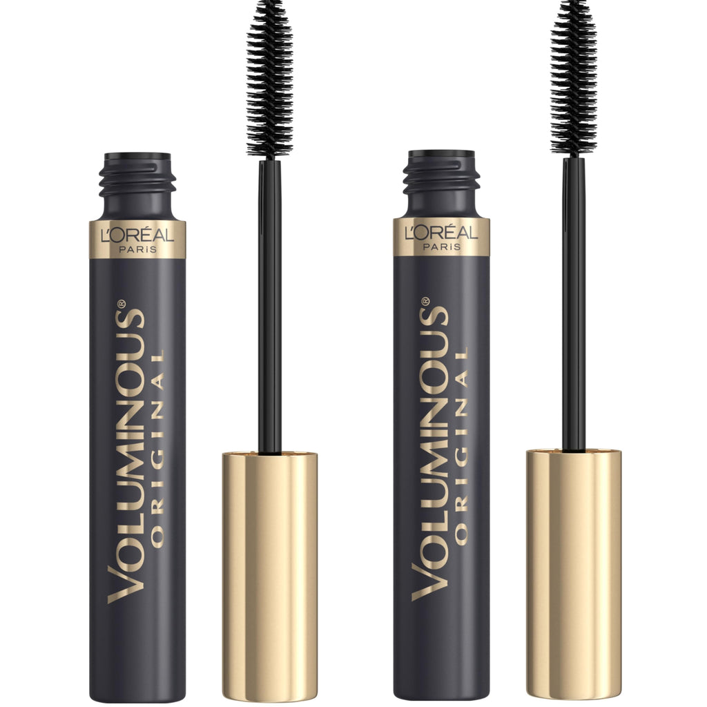 L’Oreal Paris Original Voluminous Mascara, Building Mascara Volume and Length Formula, Washable, Blackest Black, 0.26 Fl Oz., 1 Count