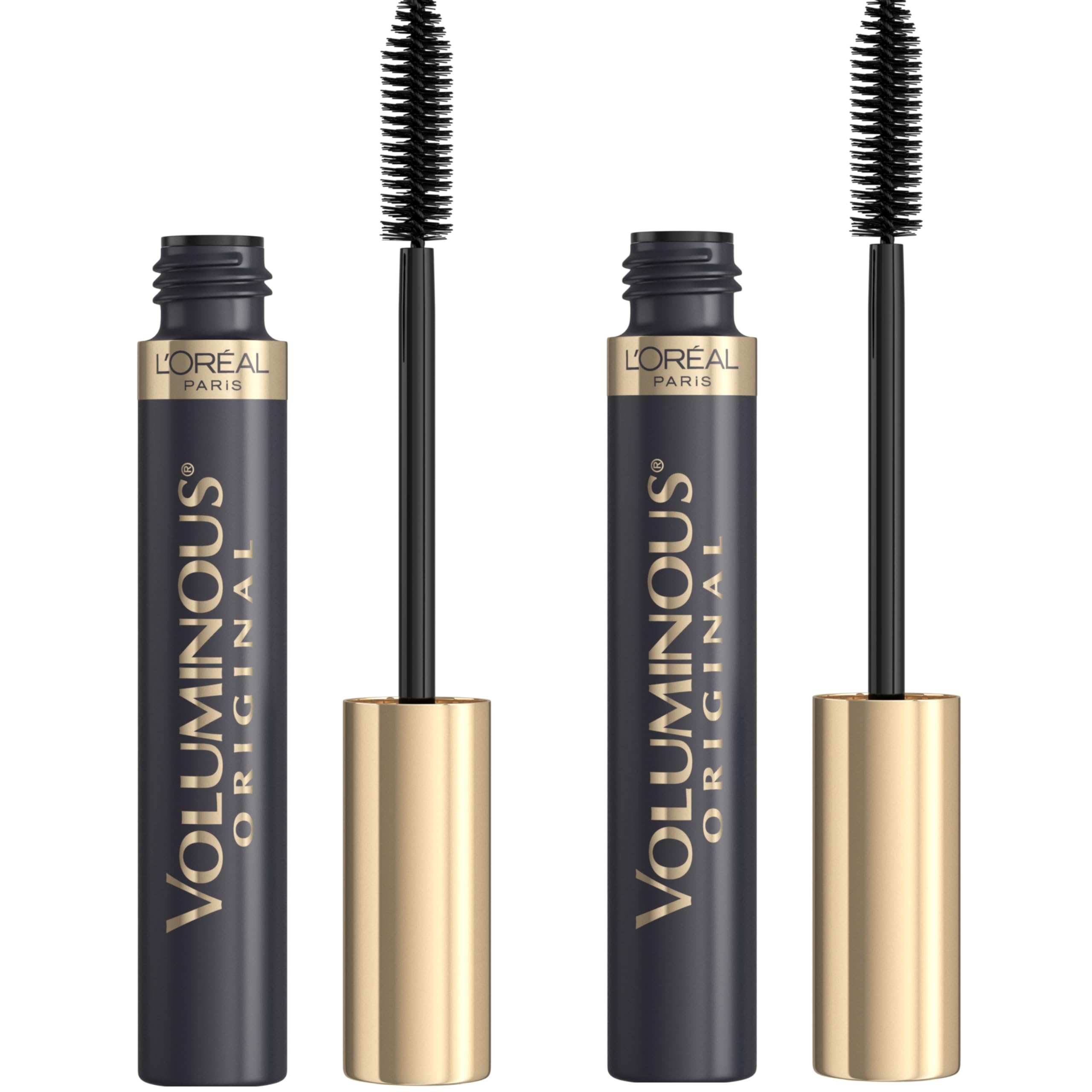 L’Oreal Paris Original Voluminous Mascara, Building Mascara Volume and Length Formula, Washable, Blackest Black, 0.26 Fl Oz., 1 Count