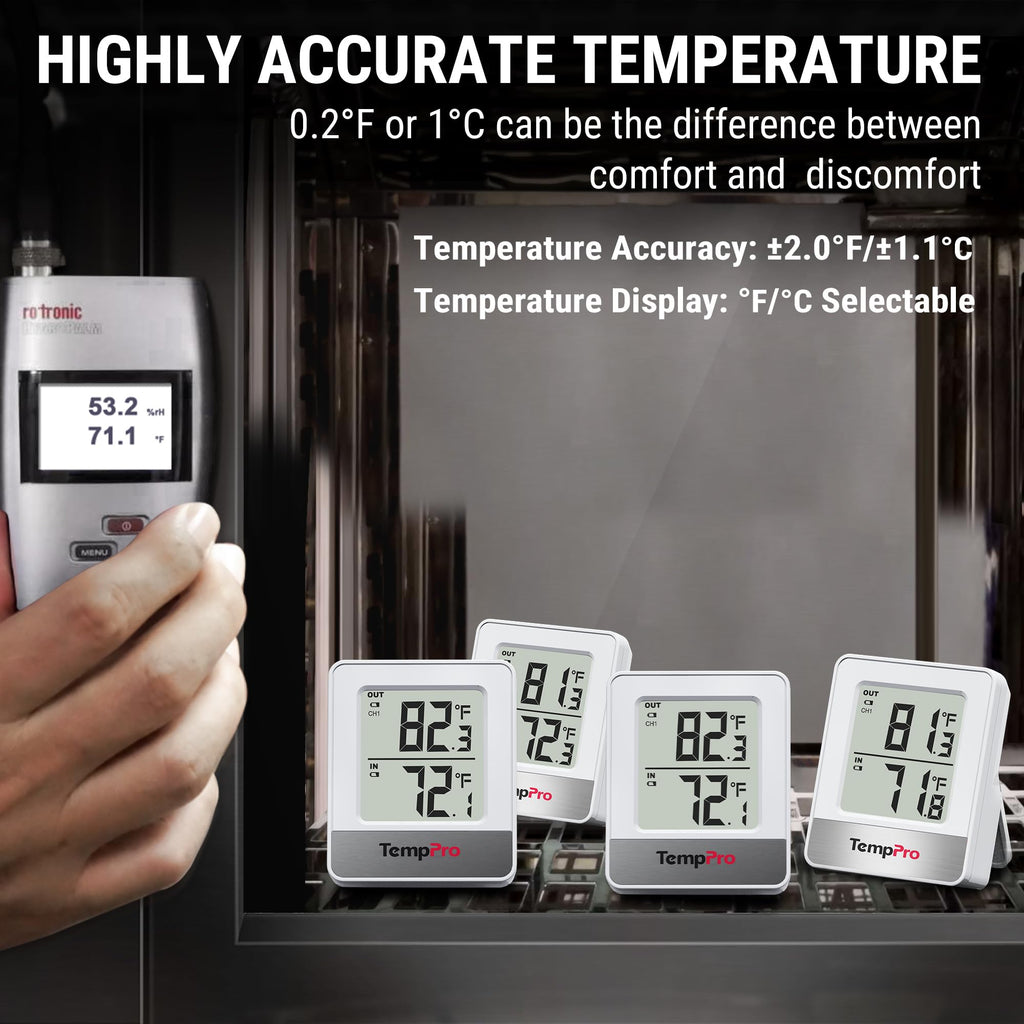 TempPro TempAir Digital Hygrometer Indoor Thermometer