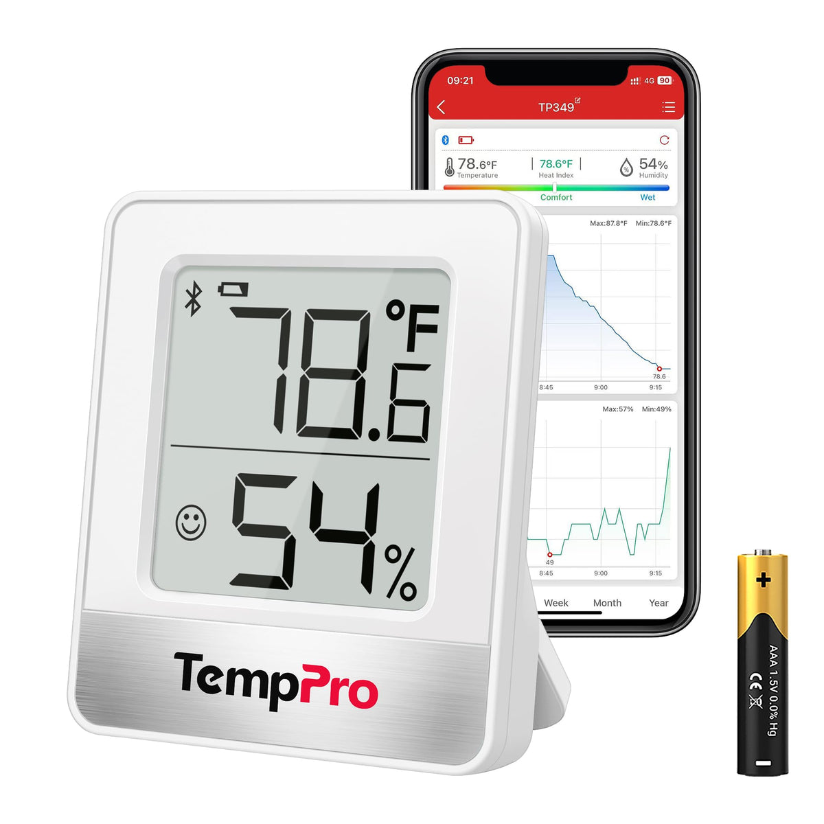 TempPro TempAir Digital Hygrometer Indoor Thermometer