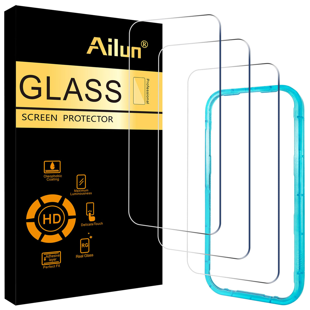 Ailun 3 Pack Screen Protector for iPhone 17e/16e/14/13/13 Pro