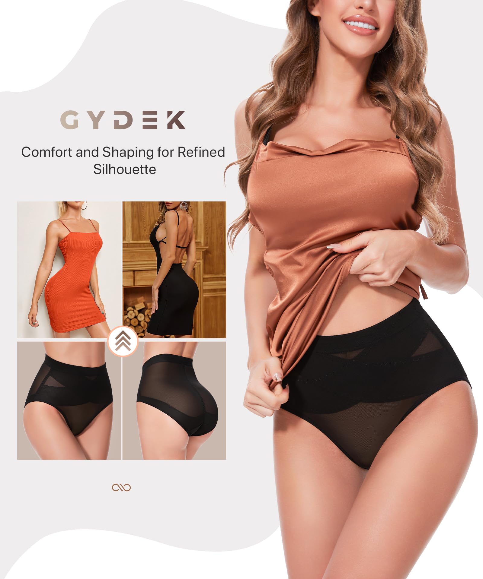 GYDEK Tummy Control Shapewear Panties for Women High Waist Shaper Underwear | Breathable material, High-Waist, Shapewear Girdle, Body Shaper, Seamless Shapewear, Lightweight