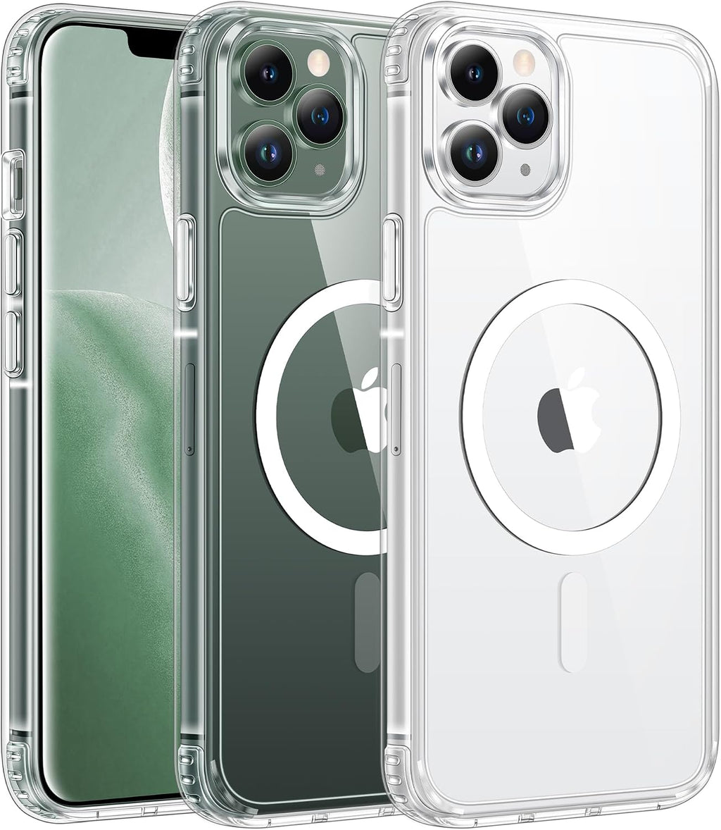 FNTCASE for iPhone 15/14/13 Case Compatible with Magsafe Clear Phonecase