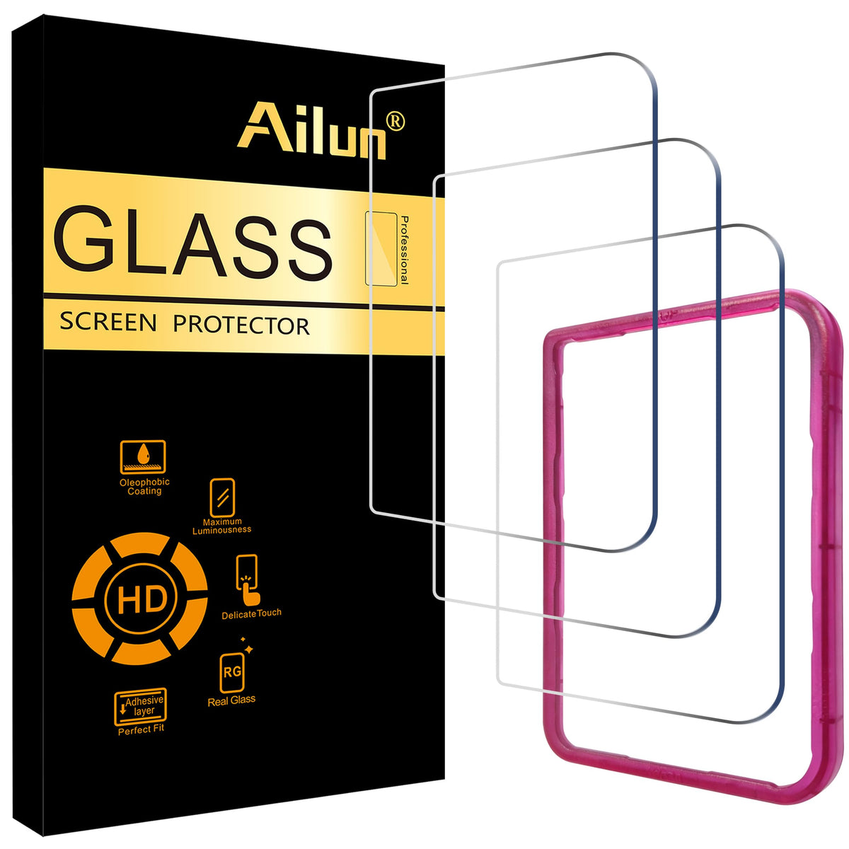 Ailun 3 Pack Screen Protector for iPhone 17e/16e/14/13/13 Pro