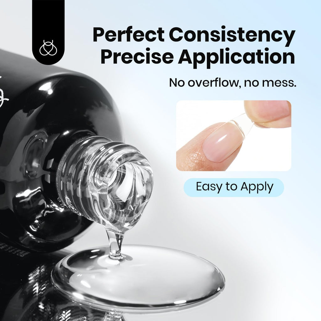 Beetles Soft Gel Nail Tips Short Almond 288pcs in 12 Sizes Etch-X | Pre-Etched Full Cover Acrylic Fake Nails, Salon Quality Nail Supplies, Easy DIY Extension Press On Nails, Gift for Women