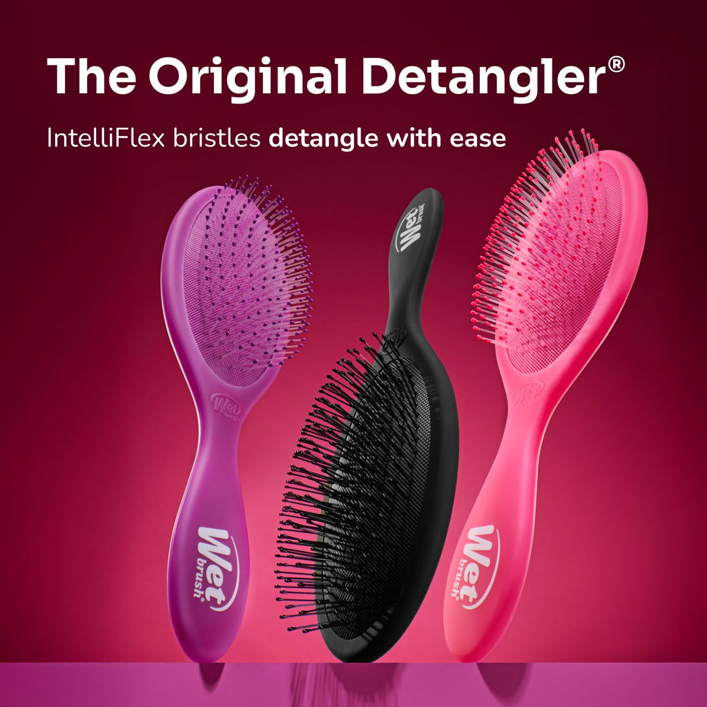 Wet Brush Original Detangler Hair Brush, Sky, For All Hair Textures | Ultra-Soft IntelliFlex Bristles Detangle Wet, Dry & Damaged Hair with Less Breakage, Pain-Free Detangling Brush