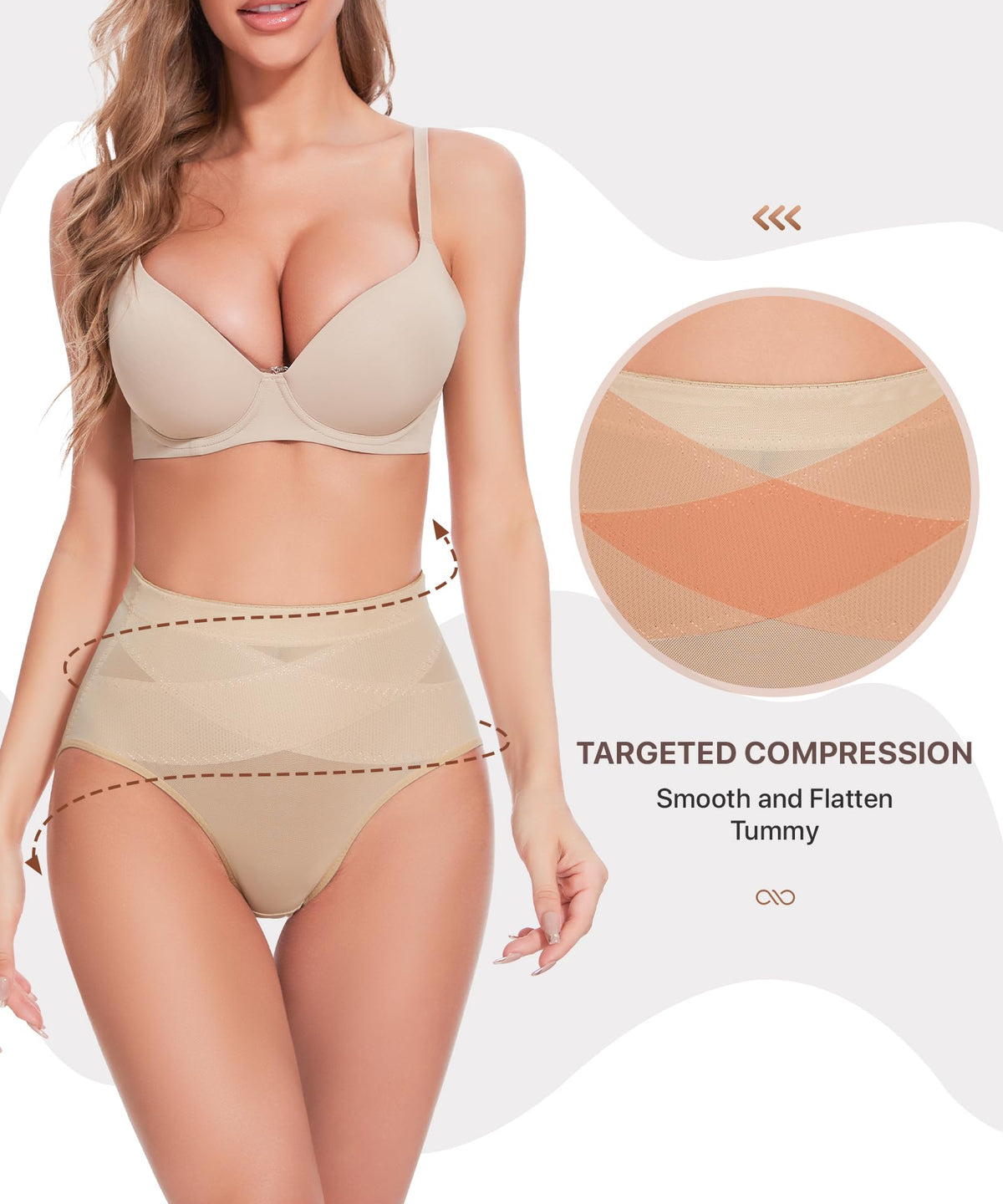 GYDEK Tummy Control Shapewear Panties for Women High Waist Shaper Underwear | Breathable material, High-Waist, Shapewear Girdle, Body Shaper, Seamless Shapewear, Lightweight