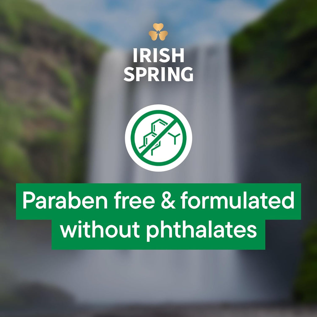 Irish Spring Body Wash for Men, Original Scent, 887 mL | Face and Body Wash, Men’s Body Wash, Paraben-Free, Moisturizing, Retains Skin's Natural Moisture, Grooming