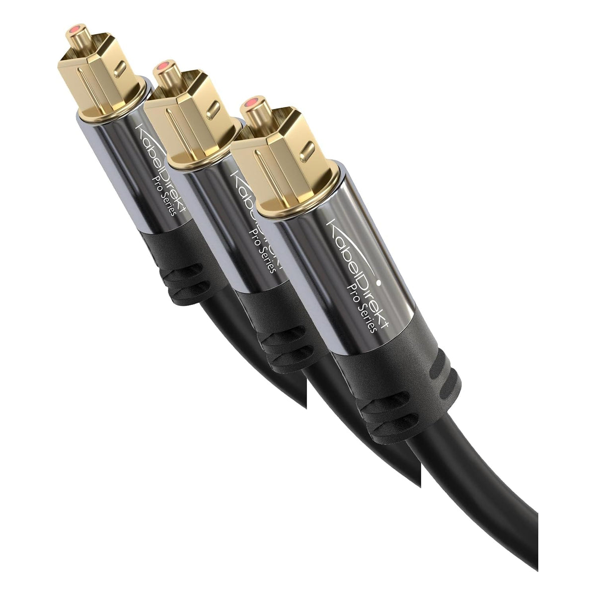 KabelDirekt – Optical Audio TOSLINK Cable – 6ft – Soundbar