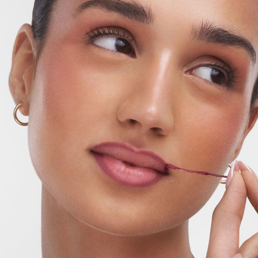 Sacheu Lip Liner STAY-N Peel Off Lip Stain, Longwear, p-INKED | Water-resistant, transfer & smudge-proof, lip tint with hyaluronic acid & vitamin E for conditioning benefits, matte finish