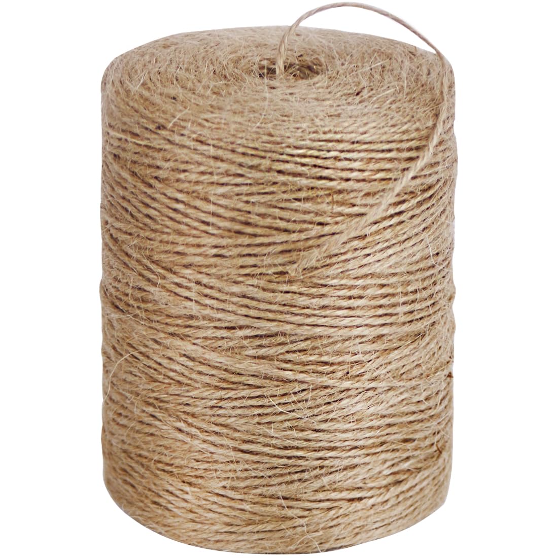 PerkHomy Natural Jute Twine 600 Feet Long Twine String for Crafts Gift Wrapping Packing Gardening Crochet Knitting Macrame Decor (Brown 2mm * 600feet)