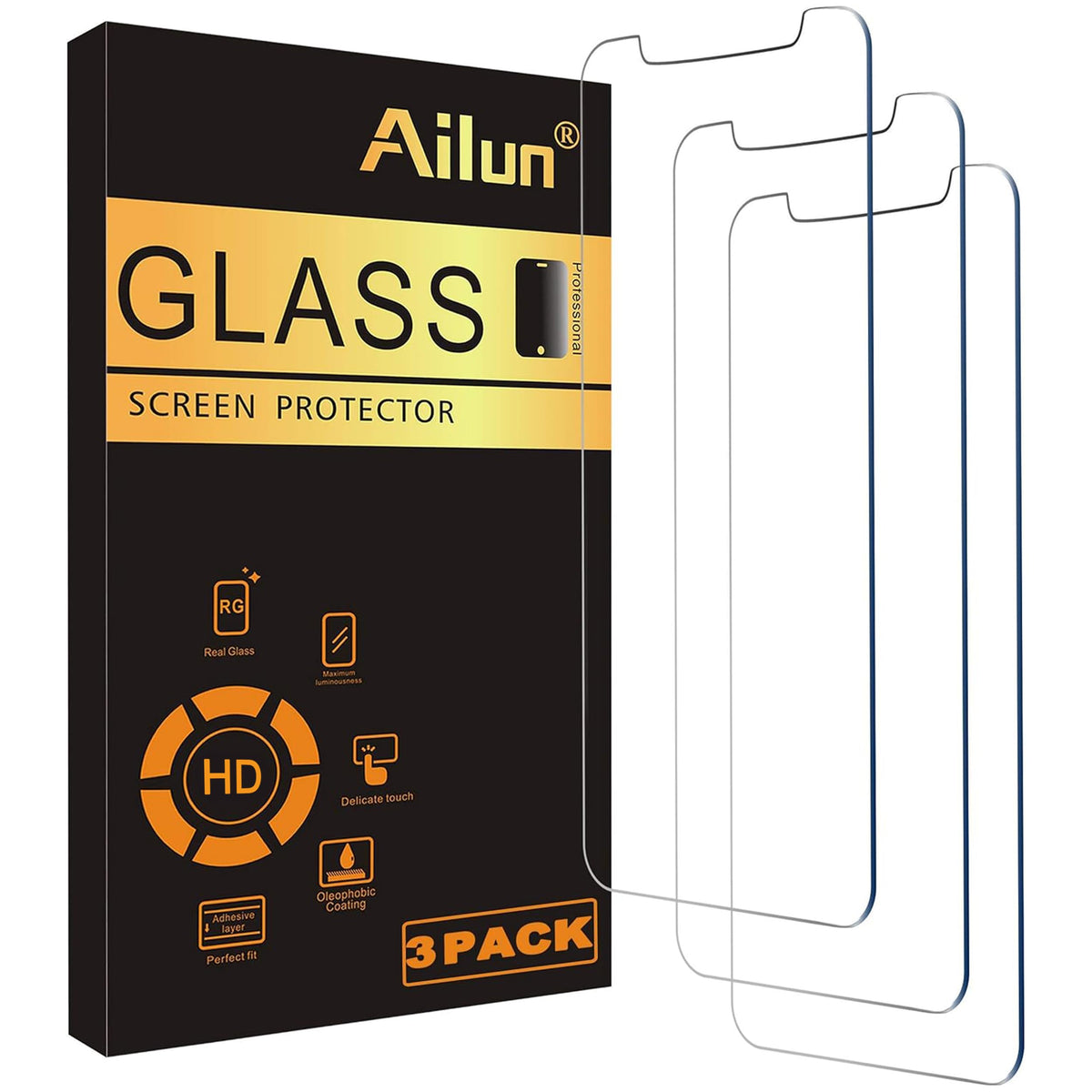 Ailun 3 Pack Screen Protector for iPhone 17e/16e/14/13/13 Pro