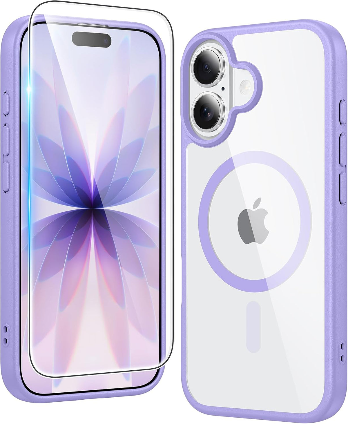 FNTCASE for iPhone 15/14/13 Case Compatible with Magsafe Clear Phonecase