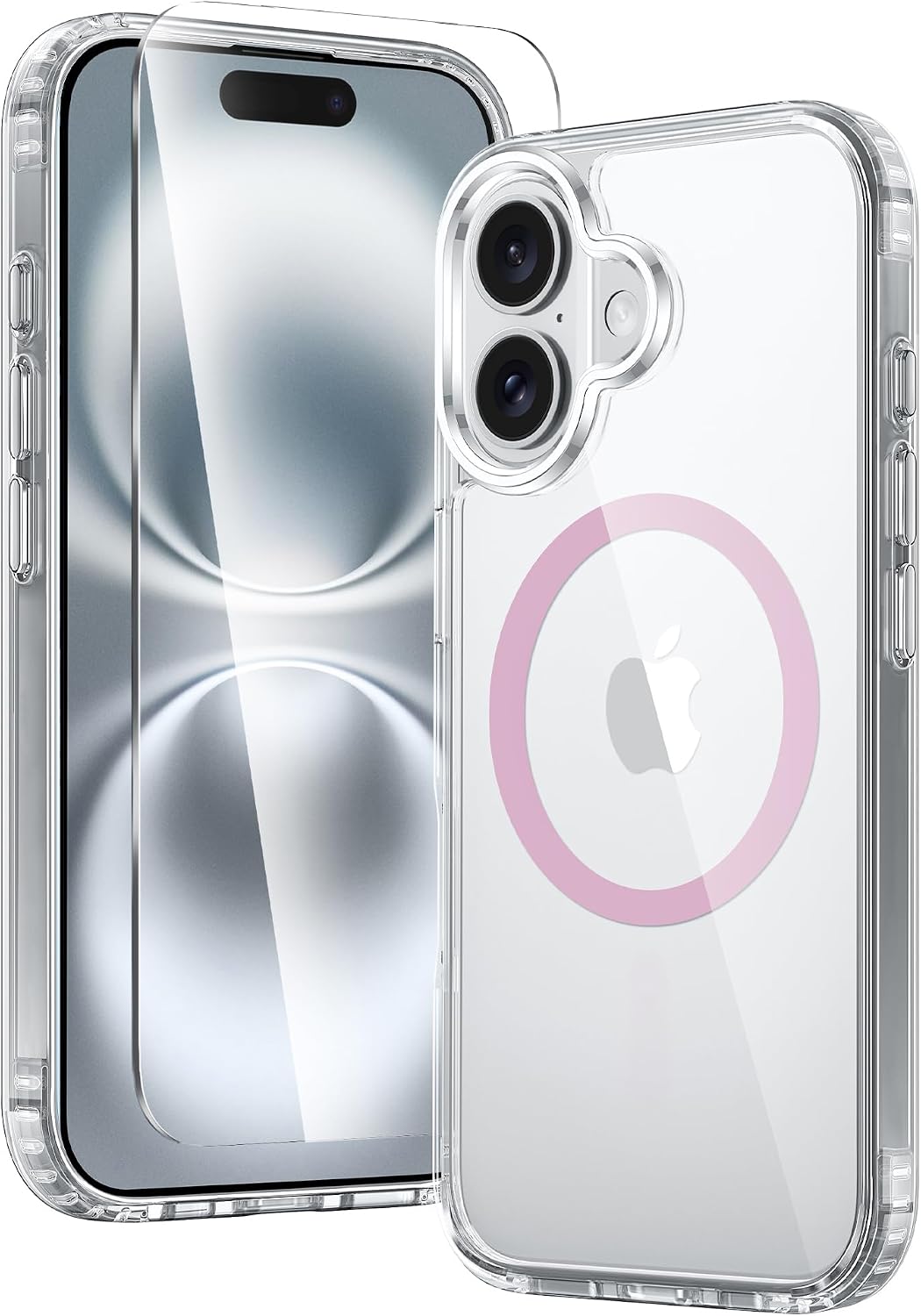 FNTCASE for iPhone 15/14/13 Case Compatible with Magsafe Clear Phonecase