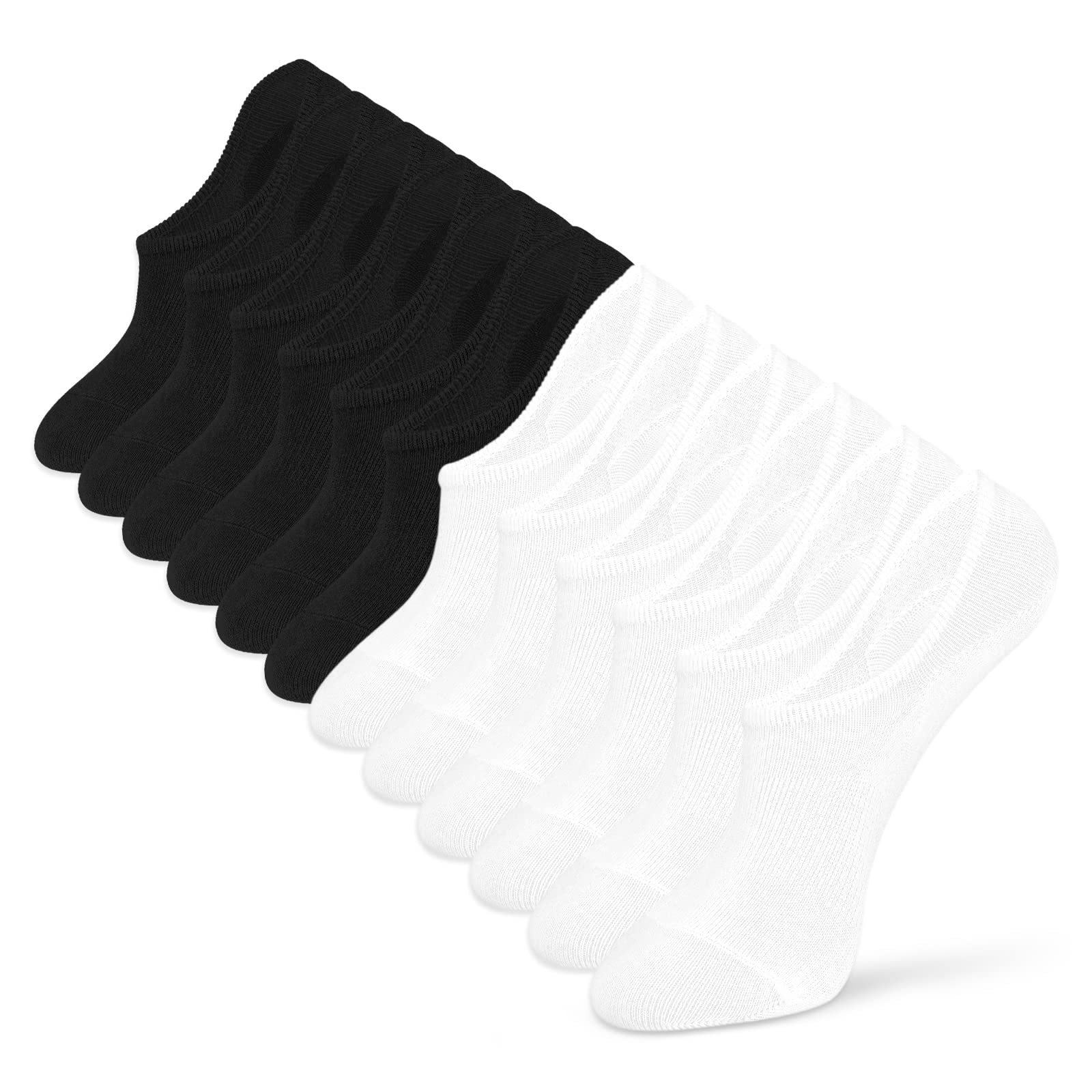 IDEGG Women & Men No Show Low Cut Anti‑Slip Casual Sports Running Socks