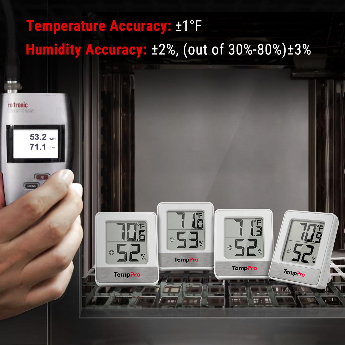 TempPro TempAir Digital Hygrometer Indoor Thermometer