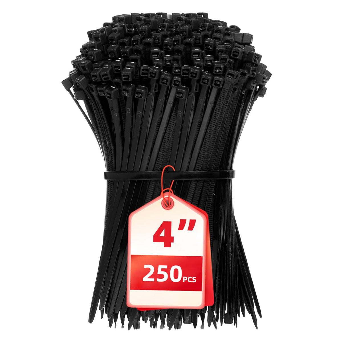 Cable Zip Ties,400 Pack Black Assorted Sizes 12+8+6+4 Inch,Multi-Purpose Self-Locking Nylon Cable Cord Management,Plastic Wire Ties for Home,Office,Garden,Workshop. By HAVE ME TD