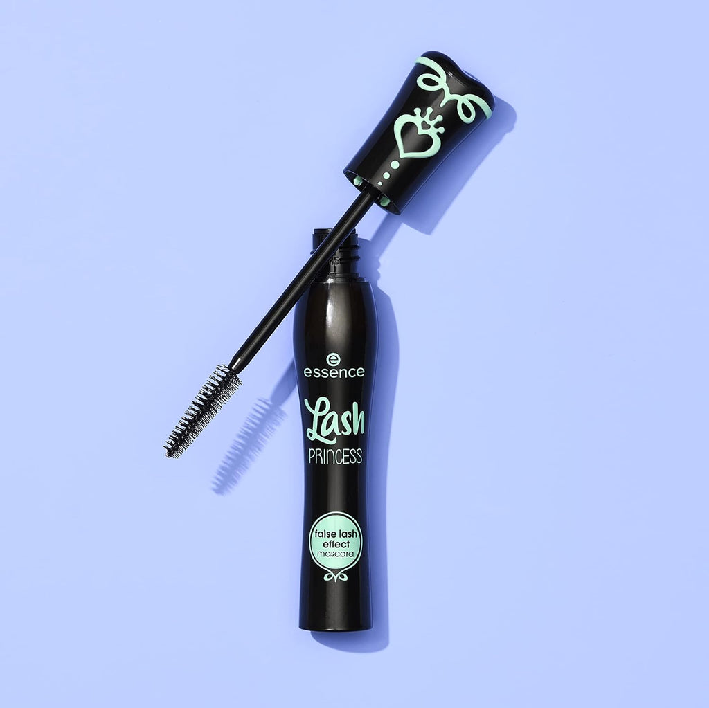 essence Lash Princess False Lash Effect Mascara, Black (Pack of 1) | Volumizing & Lengthening, Clump-Free Fiber Brush, Defines and Separates; Vegan, Cruelty Free, Paraben Free, Oil Free