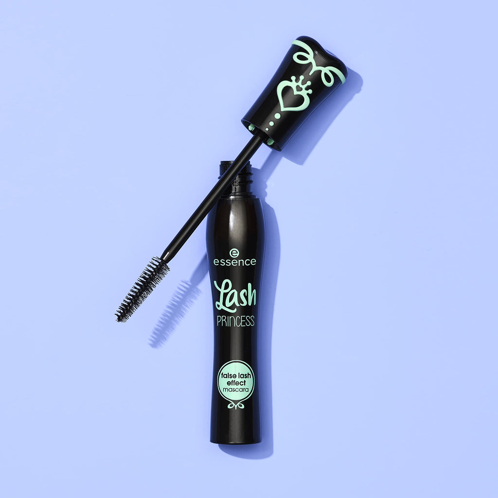 essence Lash Princess False Lash Effect Mascara, Black (Pack of 1) | Volumizing & Lengthening, Clump-Free Fiber Brush, Defines and Separates; Vegan, Cruelty Free, Paraben Free, Oil Free