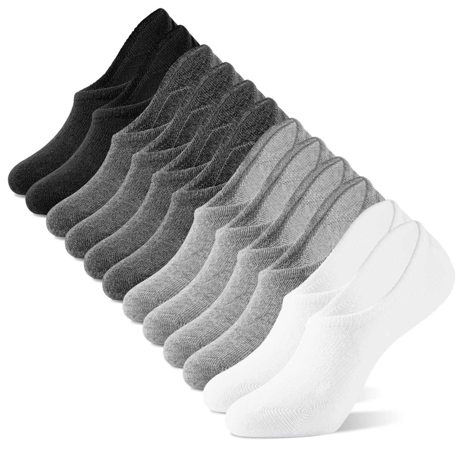 IDEGG Women & Men No Show Low Cut Anti‑Slip Casual Sports Running Socks