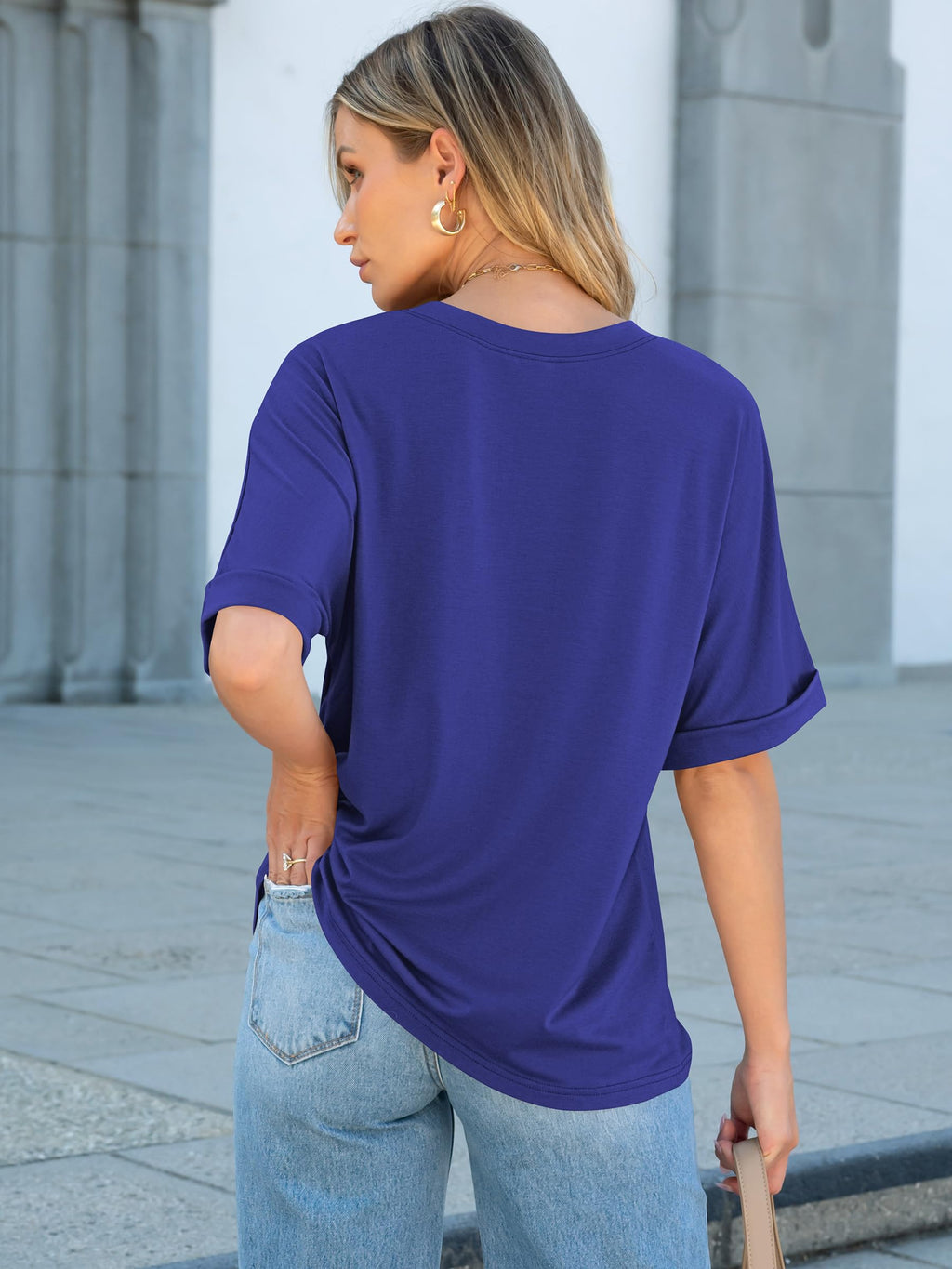 ANRABESS Womens Tops Short Sleeve Oversized T Shirts