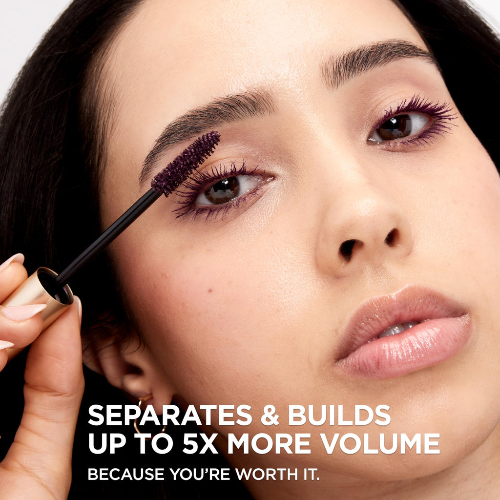 L’Oreal Paris Original Voluminous Mascara, Building Mascara Volume and Length Formula, Washable, Blackest Black, 0.26 Fl Oz., 1 Count