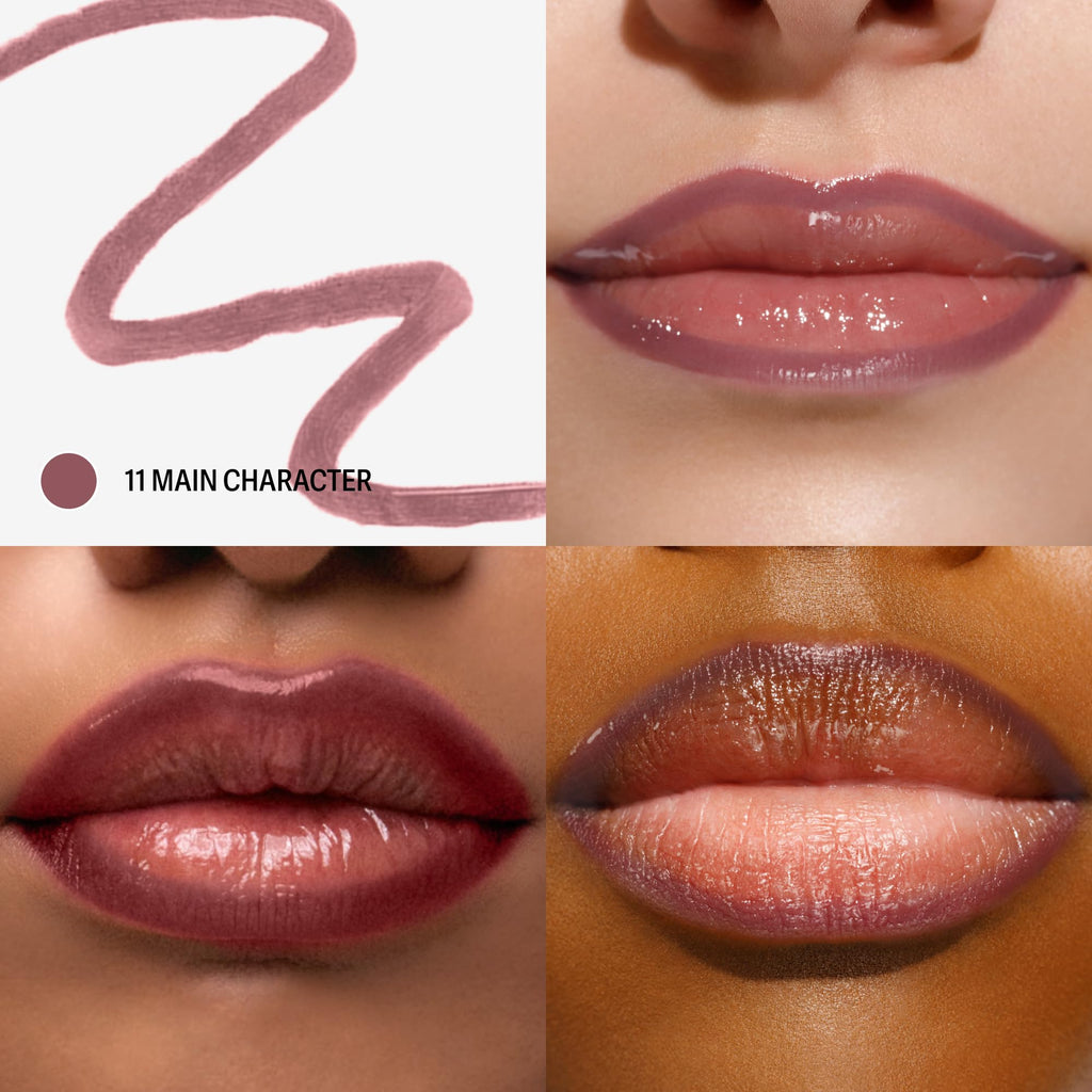 Sacheu Lip Liner STAY-N Peel Off Lip Stain, Longwear, p-INKED | Water-resistant, transfer & smudge-proof, lip tint with hyaluronic acid & vitamin E for conditioning benefits, matte finish