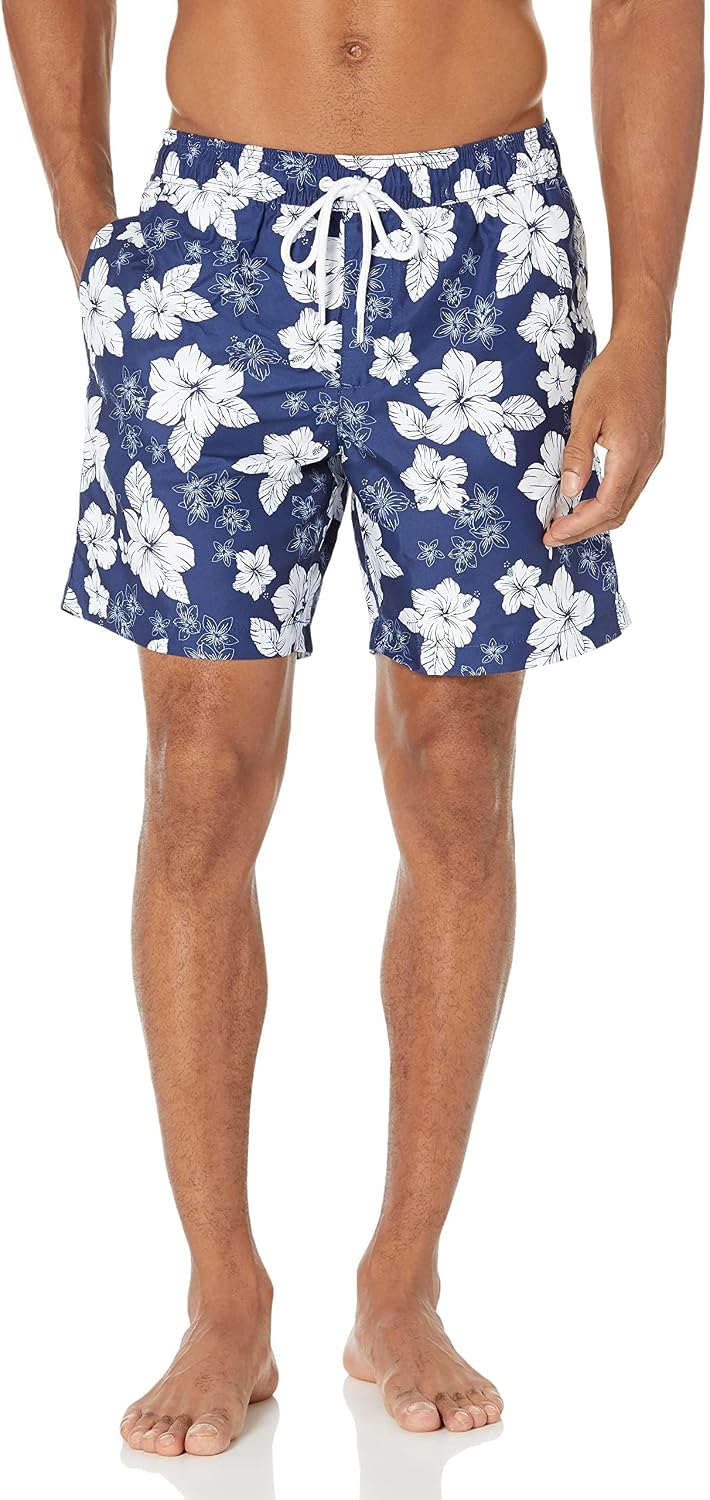 Amazon Essentials Men's 7" Quick-Dry Swim Trunk, Lightweight Breathable
