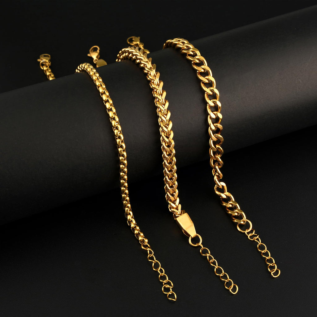 DAYANEY Mens Bracelet Silver and Gold Bracelet for Men Rakhi for Brother