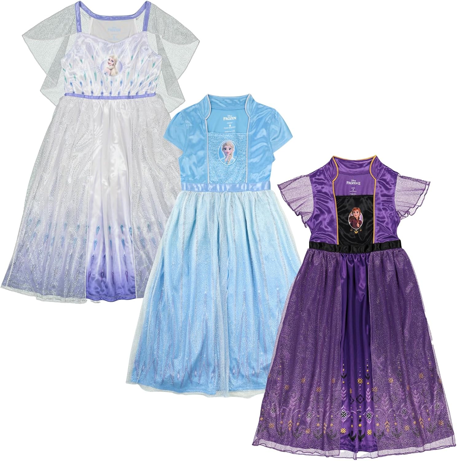 Disney Toddler/Little/Big Girls' Princess Fantasy Gown Nightgown