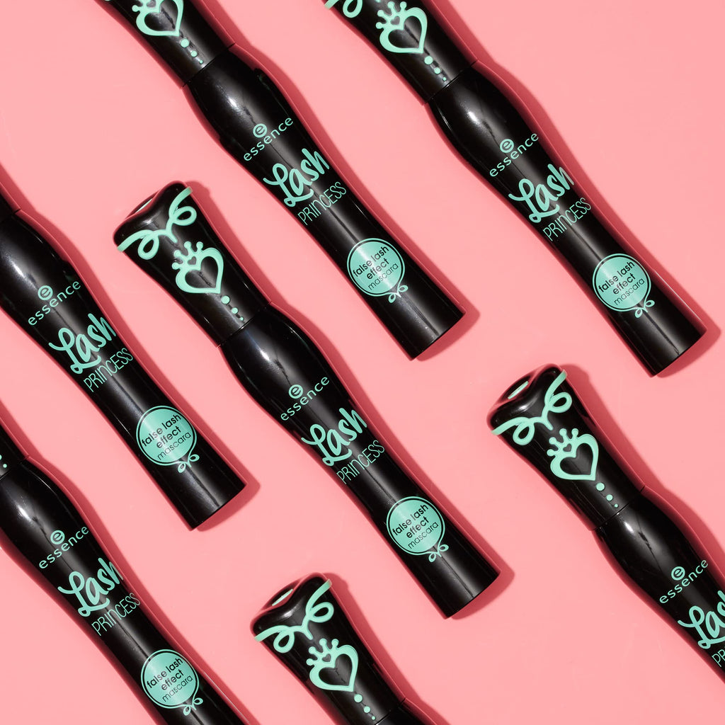 essence Lash Princess False Lash Effect Mascara, Black (Pack of 1) | Volumizing & Lengthening, Clump-Free Fiber Brush, Defines and Separates; Vegan, Cruelty Free, Paraben Free, Oil Free