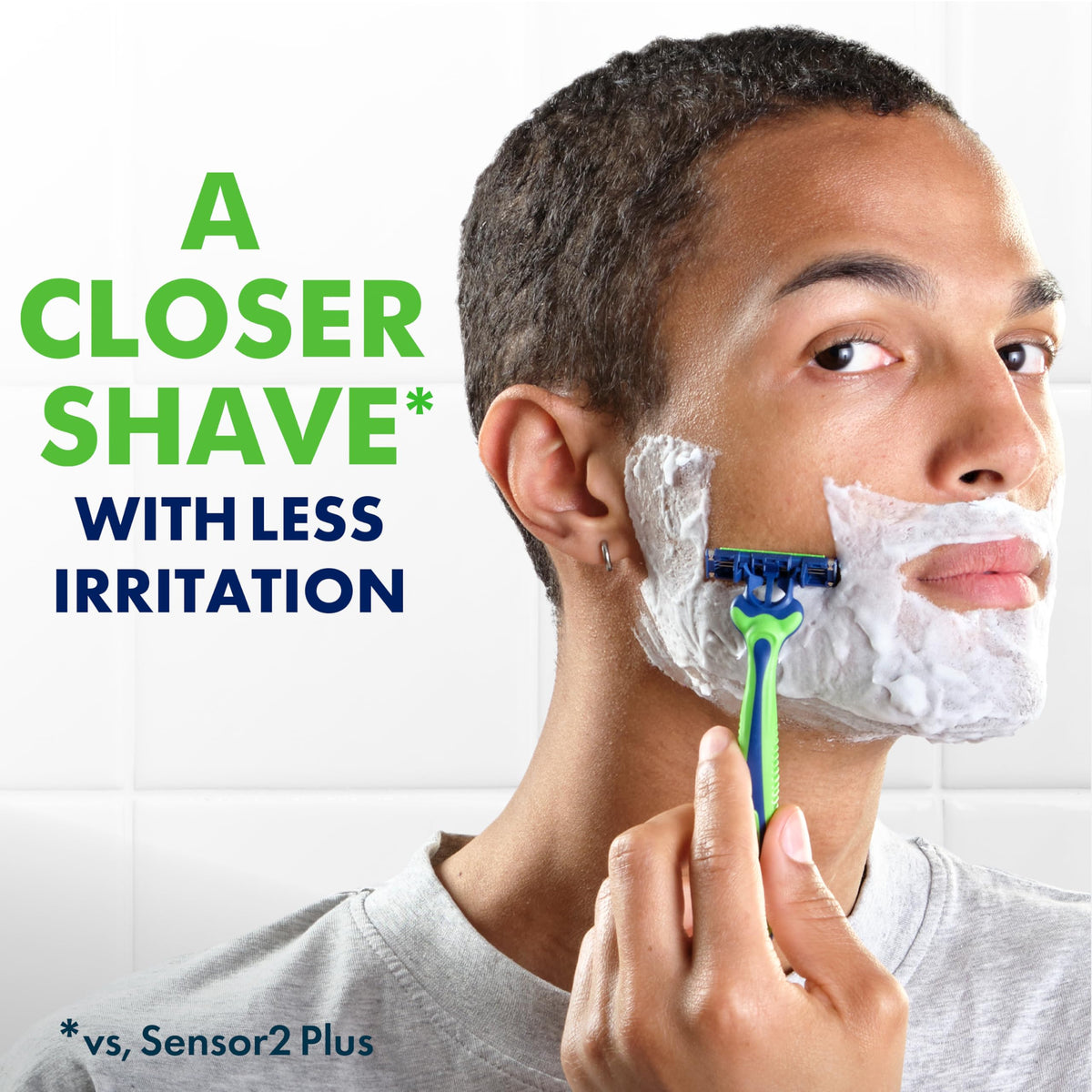 Gillette Sensor3 Sensitive Men's Disposable Razor, 4 Razors