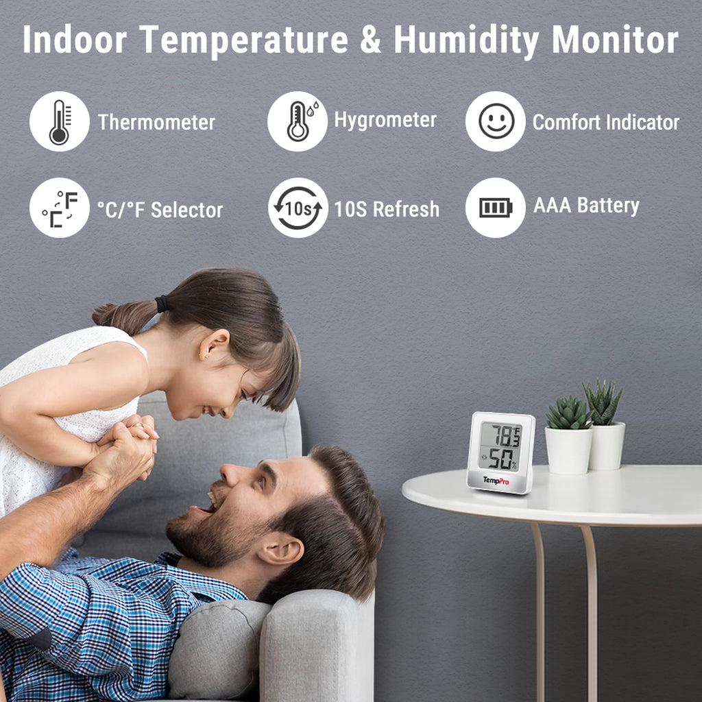 TempPro TempAir Digital Hygrometer Indoor Thermometer