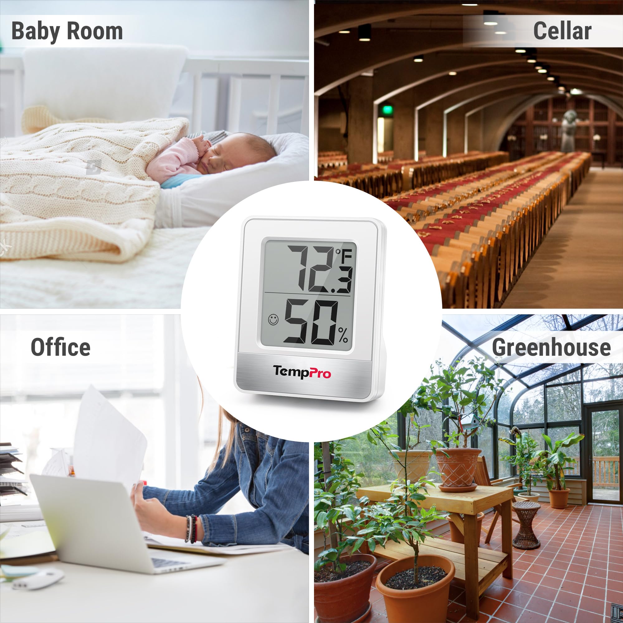 TempPro TempAir Digital Hygrometer Indoor Thermometer